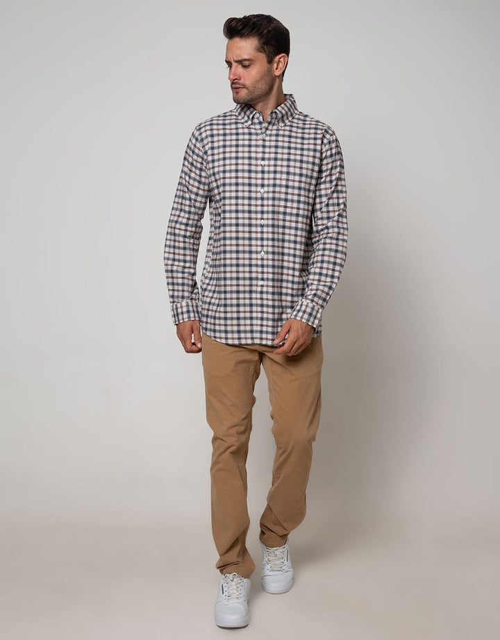 Cole Long Sleeve Shirt Woven Medium Check