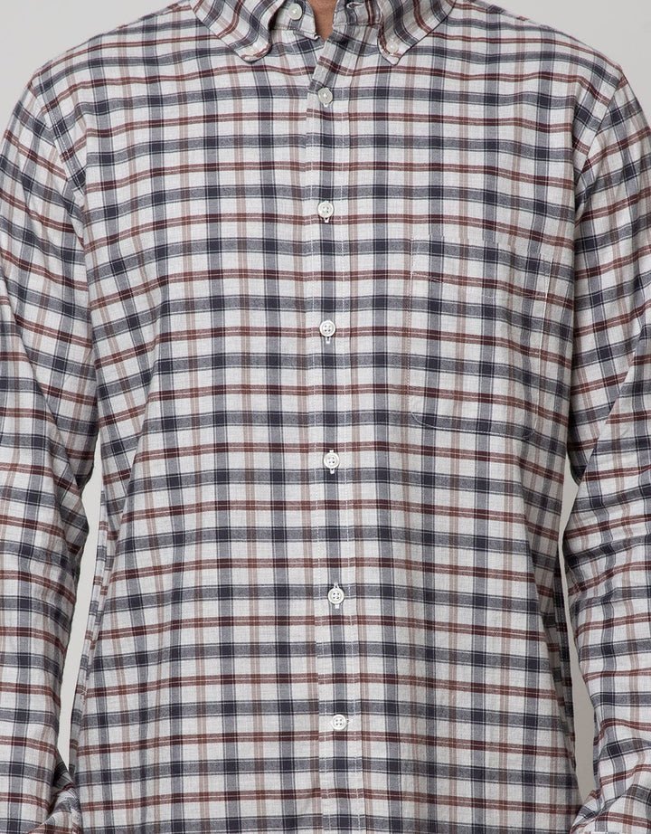 Cole Long Sleeve Shirt Woven Medium Check