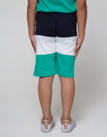 Little M Short Pants Knit Karet Cut N Sewn Splash
