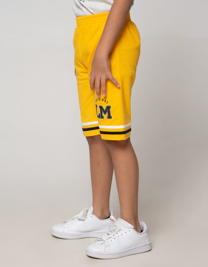 Little M Short Pants Knit Ki Lm Original Piping