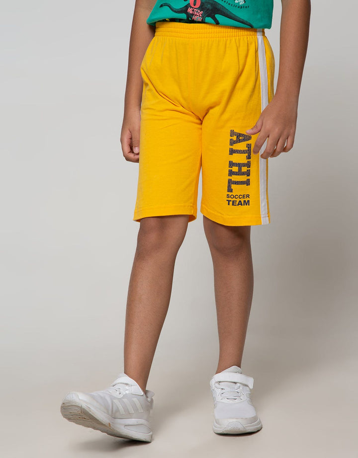 Little M Short Pants Knit Athletic Crack Print