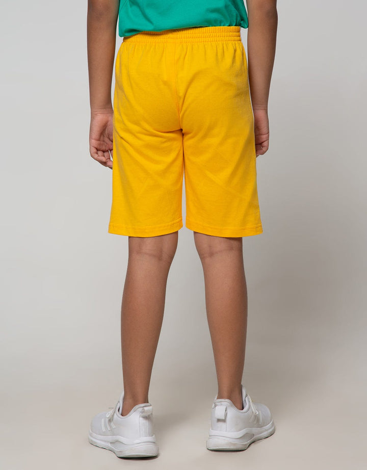 Little M Short Pants Knit Athletic Crack Print