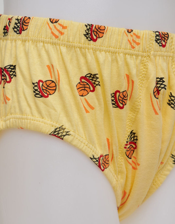 Kidz Too Brief Full Print Basket Ball Cdbkball:Pastel Yellow:L:Print:Kidz Too Brief
