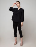 St. Yves Long Sleeve Blouse Top Ruffle