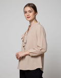 St. Yves Long Sleeve Blouse Top Ruffle