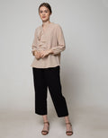 St. Yves Long Sleeve Blouse Top Ruffle