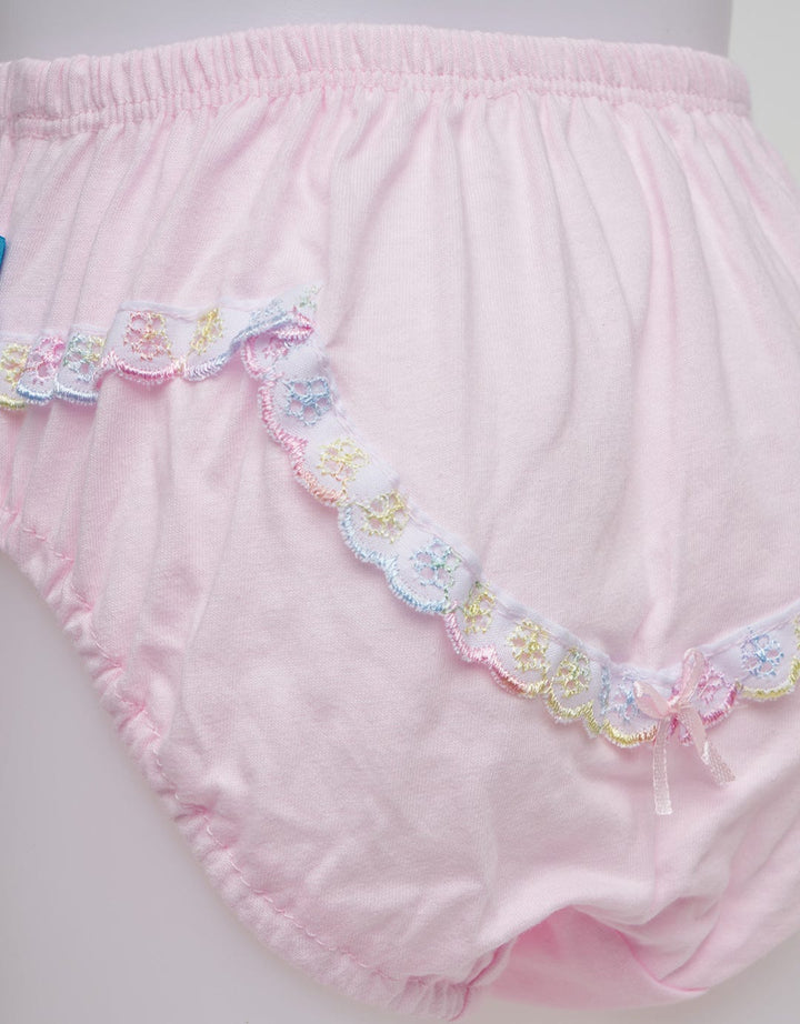 Kidz Too Brief Lace V Cdrenv:Pastel Pink:L:Solid:Kidz Too Brief