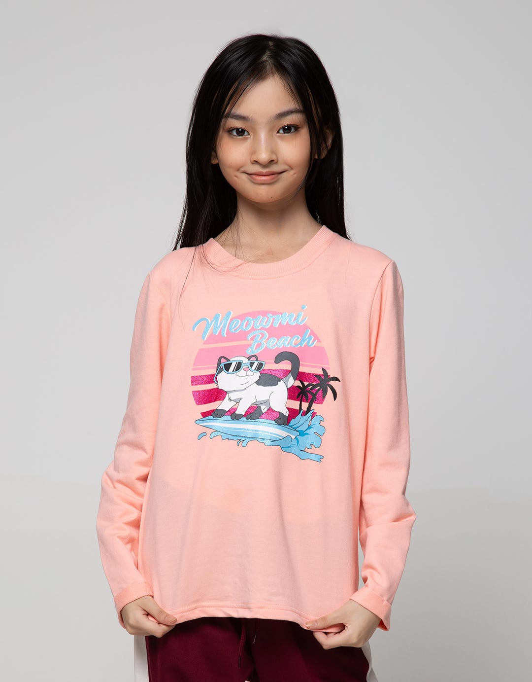 Aero Long Sleeve T-Shirt Terry Meow On Surfing