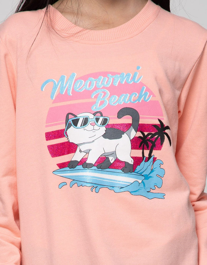 Aero Long Sleeve T-Shirt Terry Meow On Surfing