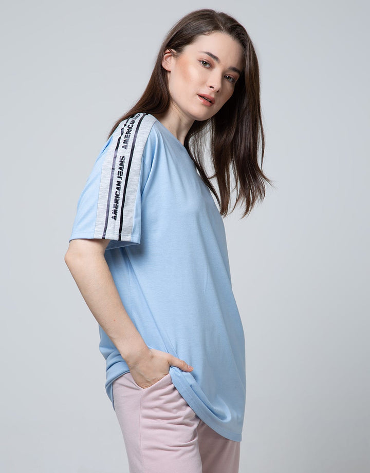 American Jeans Short Sleeve T-Shirt Tee Shoulder Branding Rebellious You