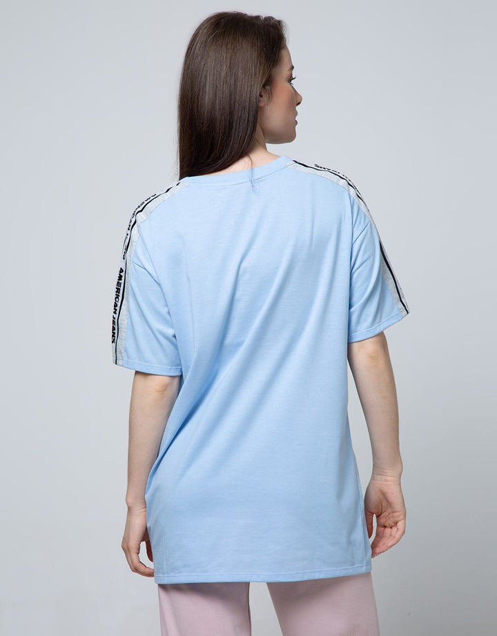 American Jeans Short Sleeve T-Shirt Tee Shoulder Branding Rebellious You