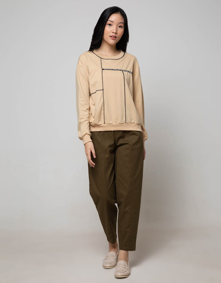 American Jeans Sweatshirt Exposed Seams Rebellious Youth