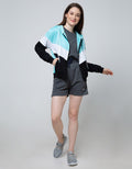 American Jeans Jacket Hoodie Urban Leisure Combine Scuba Terry