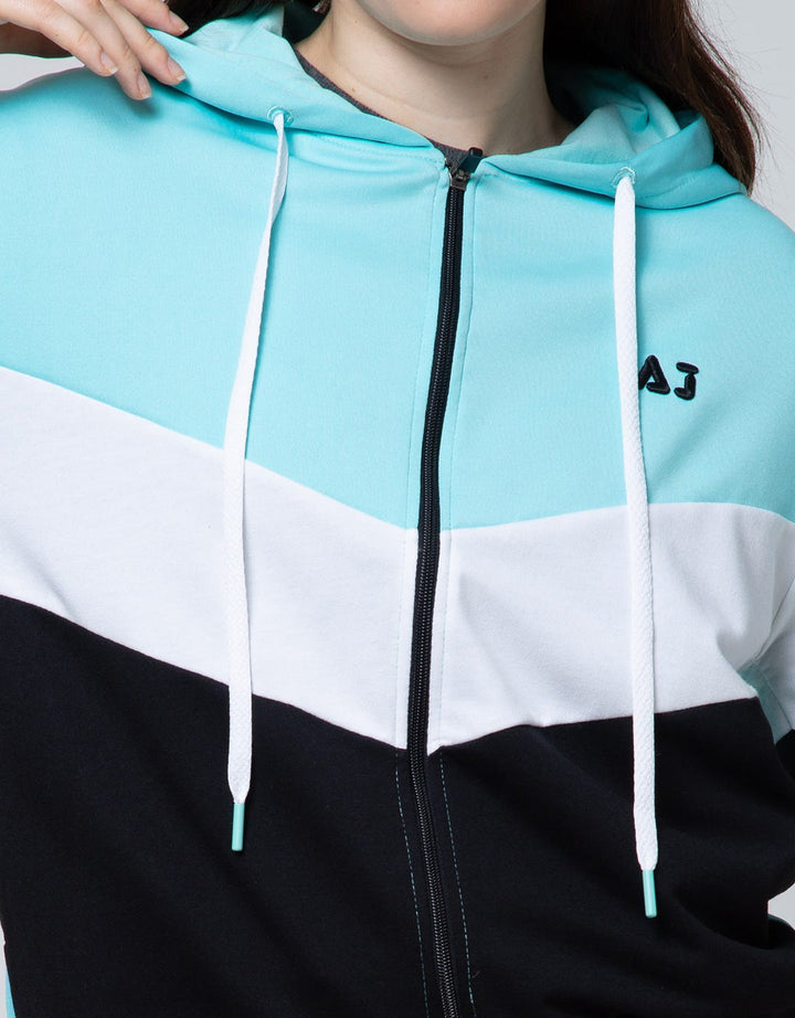 American Jeans Jacket Hoodie Urban Leisure Combine Scuba Terry