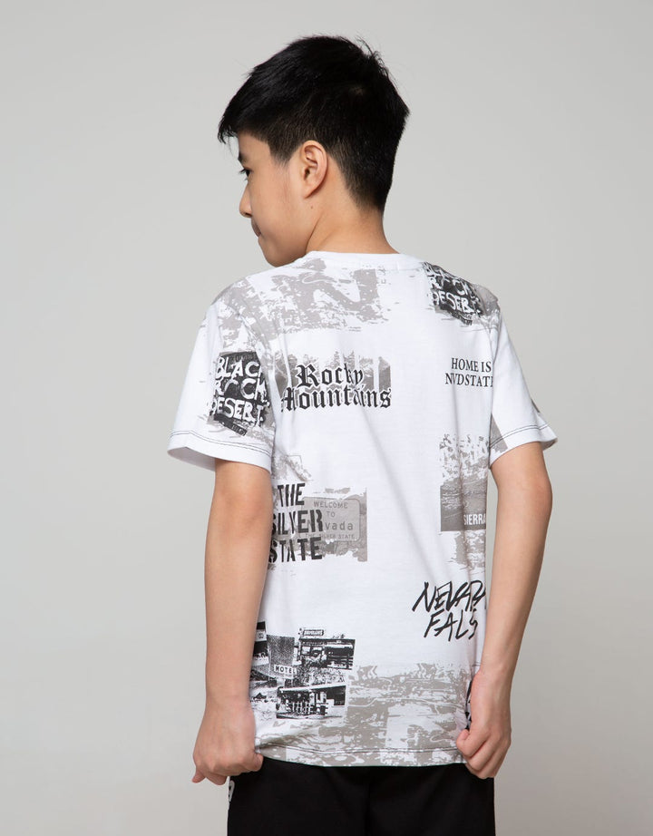 Nevada Kids Short Sleeve T-Shirt Fullprint Fals