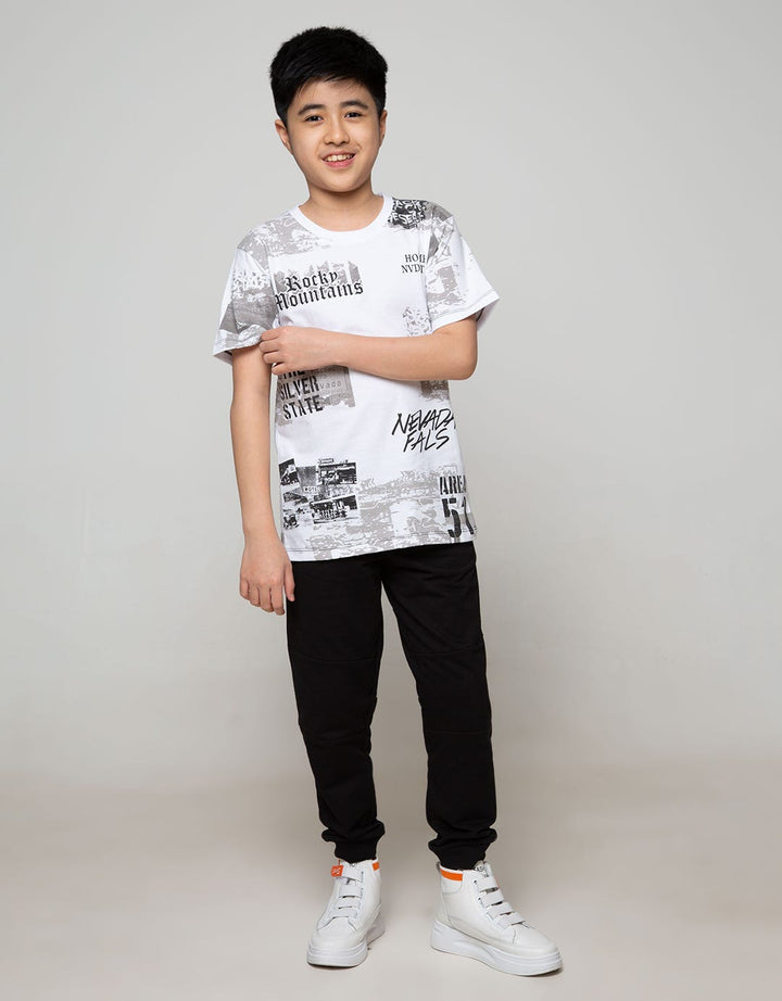 Nevada Kids Short Sleeve T-Shirt Fullprint Fals