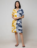 SS MIDI DRESS ABSTRA