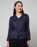 Nevada Long Sleeve Shirt Top Rayon Stripe