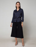 Nevada Long Sleeve Shirt Top Rayon Stripe