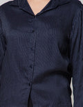 Nevada Long Sleeve Shirt Top Rayon Stripe