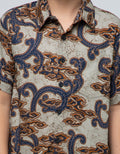 Arjuna Weda Boy Hem Batik Mega Mendung II