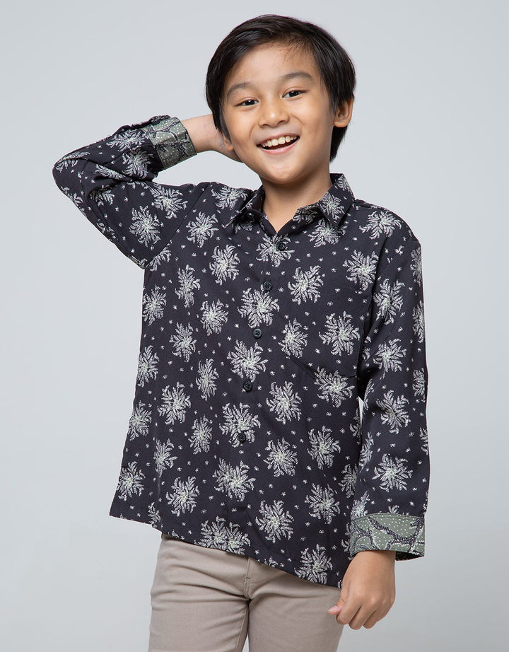 Arjuna Weda Boy Hem Batik Maduraan