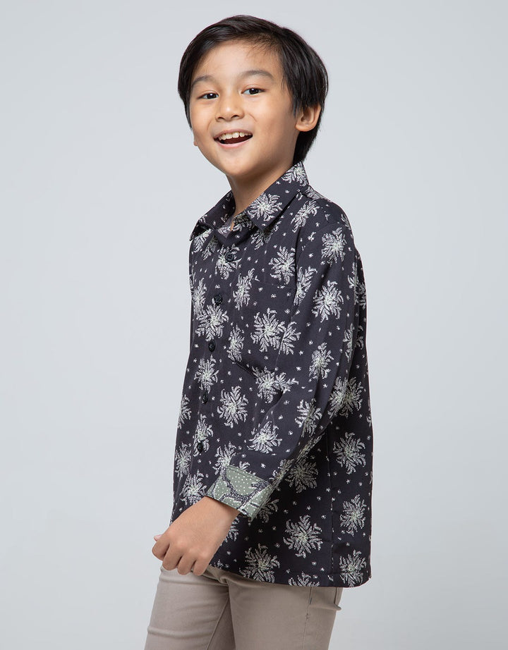 Arjuna Weda Boy Hem Batik Maduraan