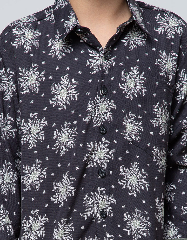 Arjuna Weda Boy Hem Batik Maduraan