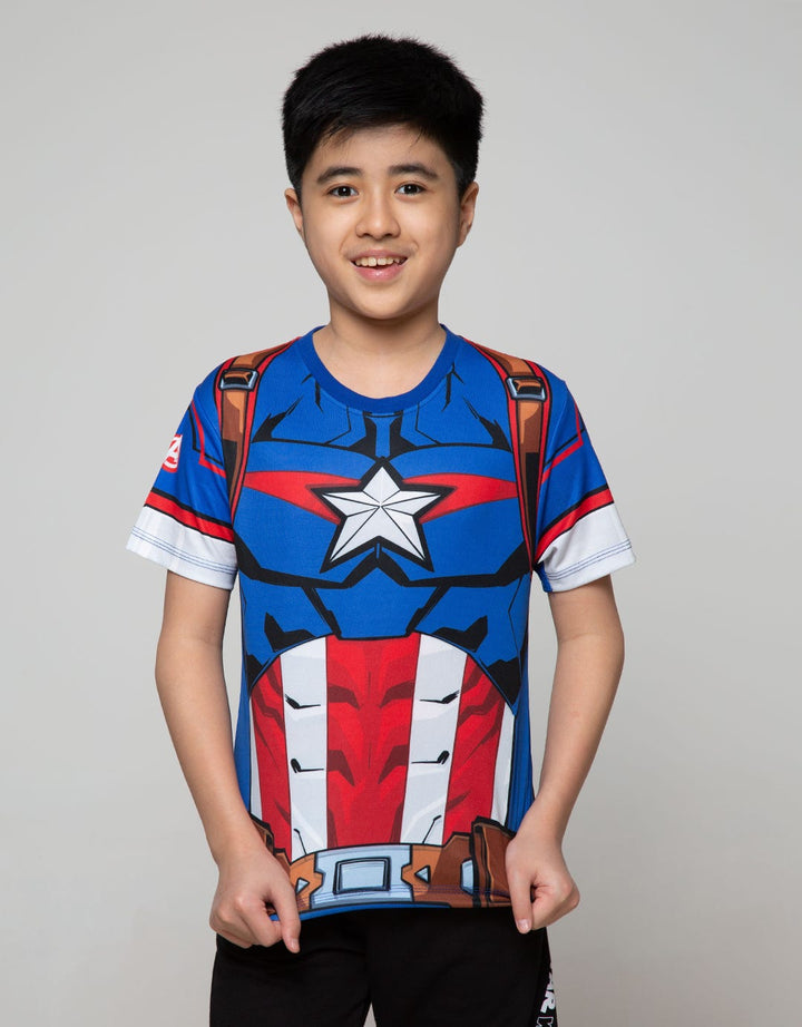 Marvel Captain America Costume Short Sleeve T-Shirt