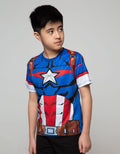 Marvel Kostum Captain Amerika Short Sleeve T-Shirt
