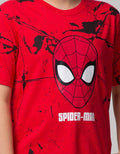 Marvel Spiderman Face Short Sleeve T-Shirt