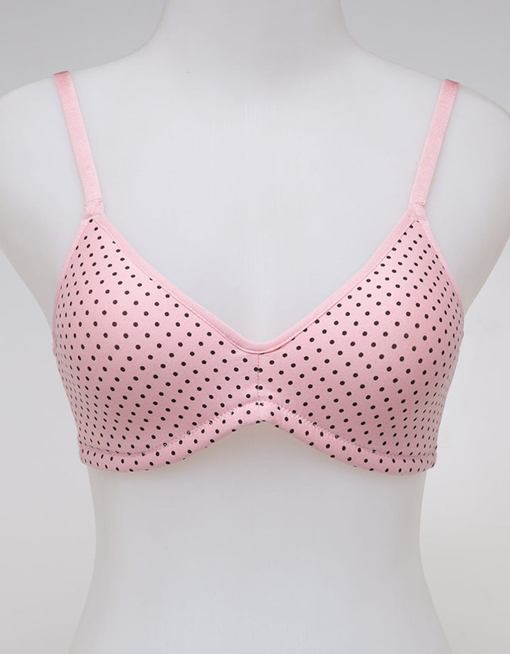 Nevada Non Push Up Regular Polka Print Bra