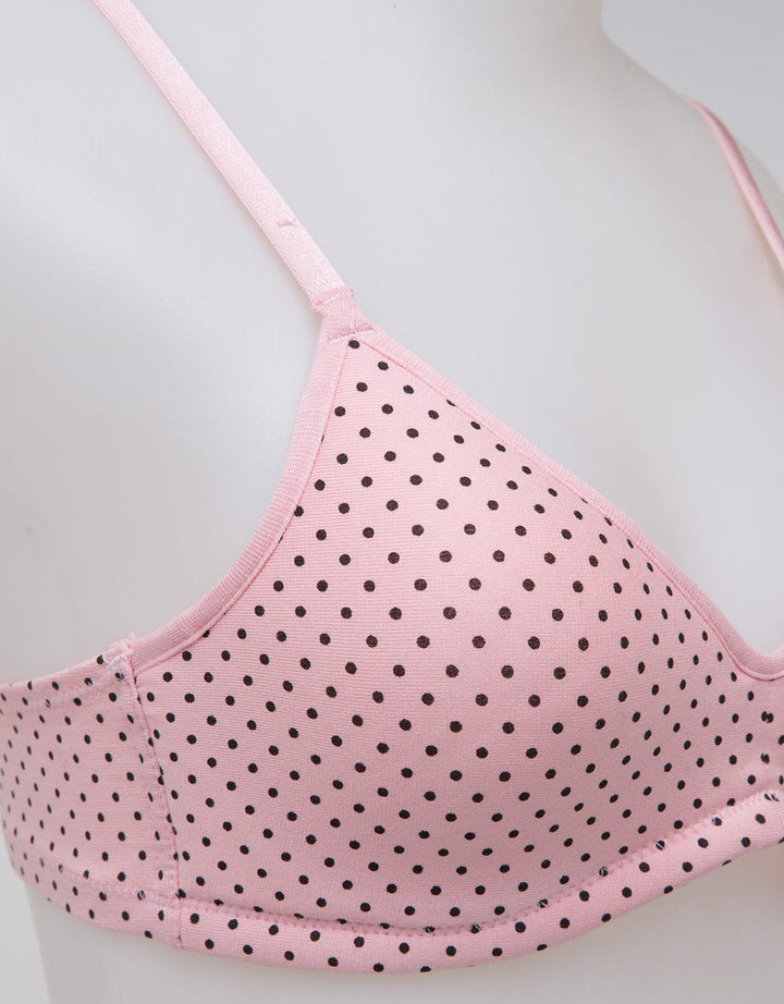 Nevada Non Push Up Regular Polka Print Bra