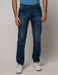 Nevada Denim Long Pants Slim Fit Wringkle