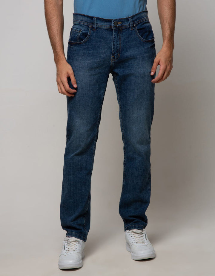 Nevada Denim Long Pants Slim Fit Wringkle
