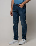Nevada Denim Long Pants Slim Fit Wringkle