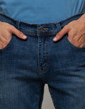 Nevada Denim Long Pants Slim Fit Wringkle