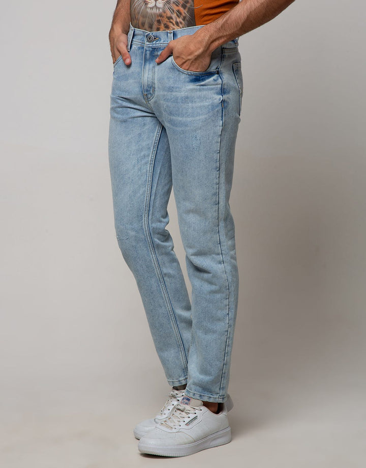Nevada Denim Long Pants Slim Fit With Destroy