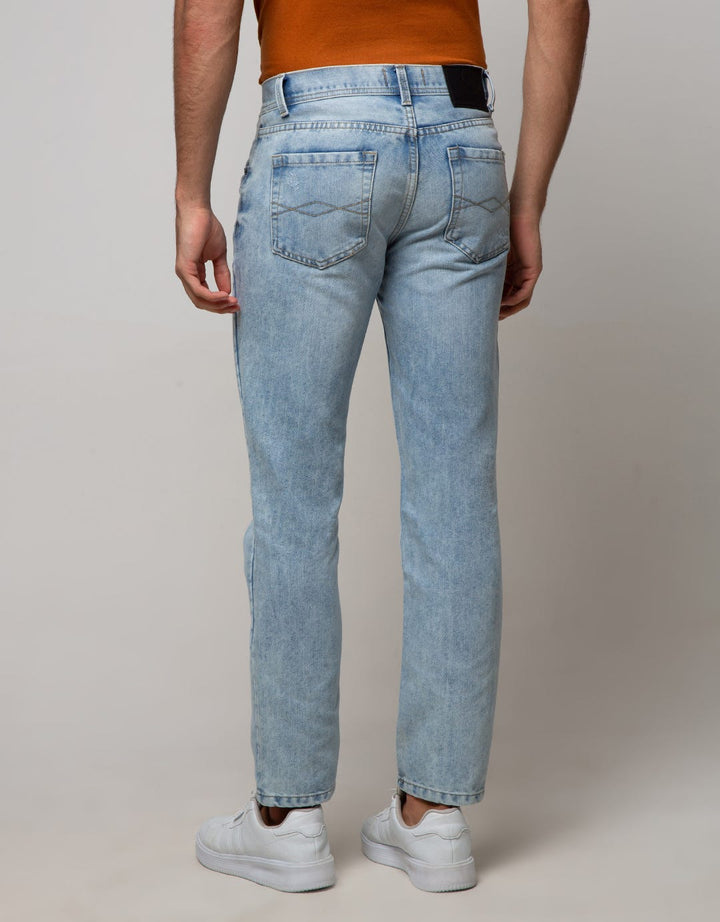 Nevada Denim Long Pants Slim Fit With Destroy