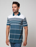 Walrus Kaos Polo Pria Motif Small And Big Stripe