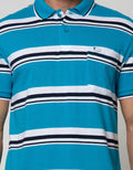 Walrus Men's Polo Shirt Combination Stripe Motif