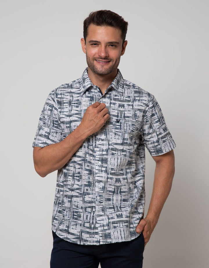 Walrus Studio Abstract Striped Shirt