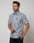 Walrus Studio Abstract Striped Shirt