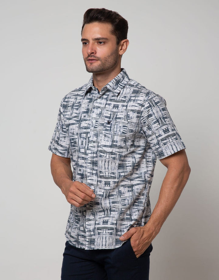 Walrus Studio Abstract Striped Shirt
