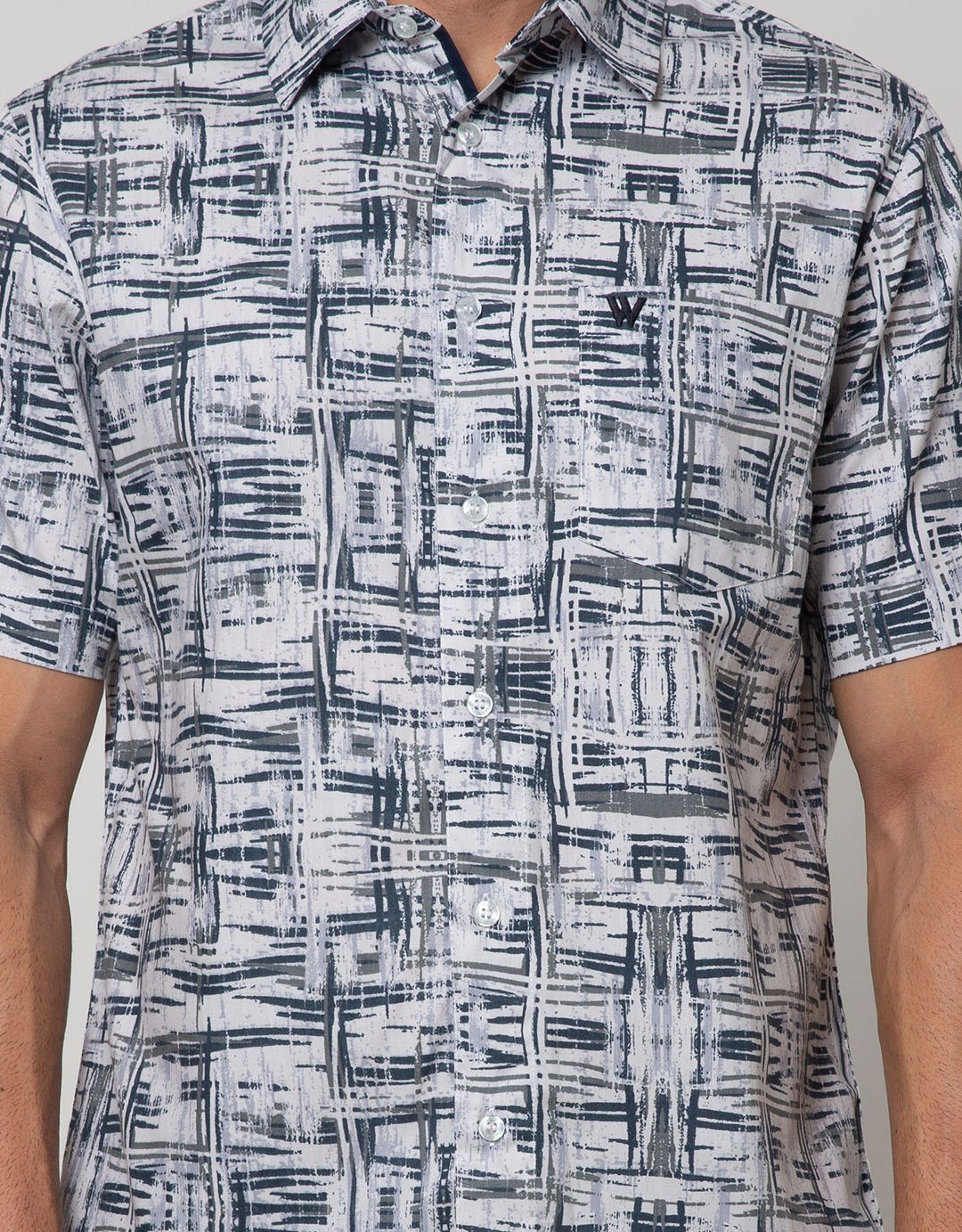 Walrus Studio Abstract Striped Shirt
