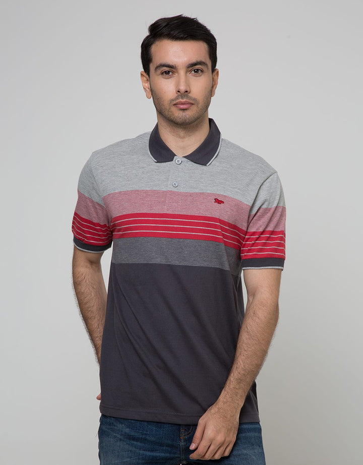 Walrus Kaos Polo Pria Motif Garis (Salur)