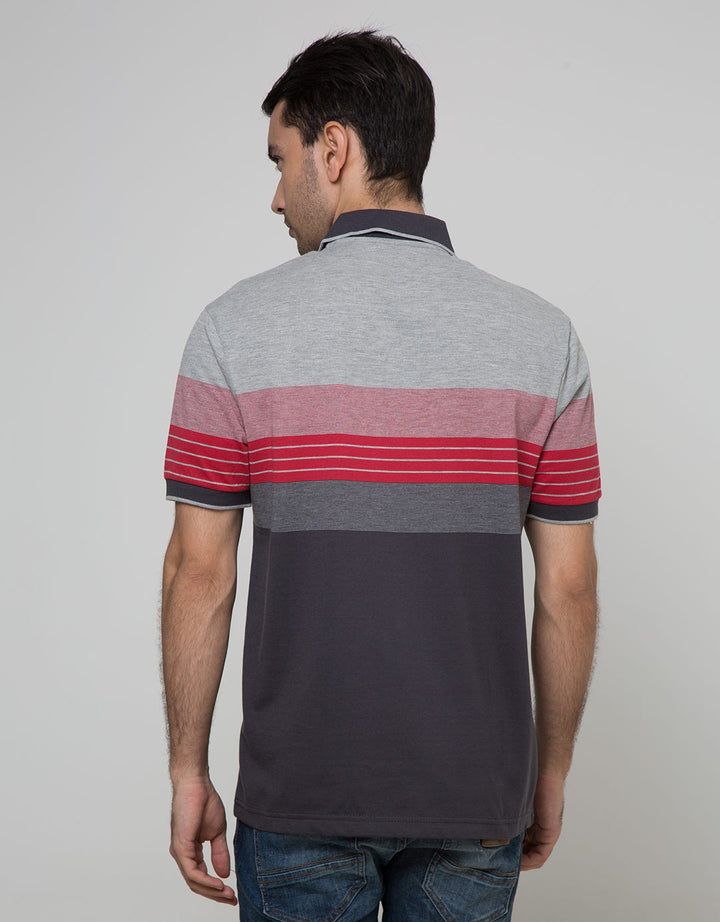Walrus Kaos Polo Pria Motif Garis (Salur)