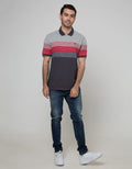 Walrus Kaos Polo Pria Motif Garis (Salur)