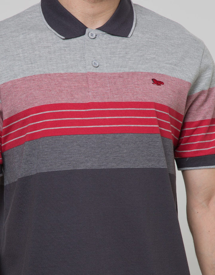 Walrus Kaos Polo Pria Motif Garis (Salur)