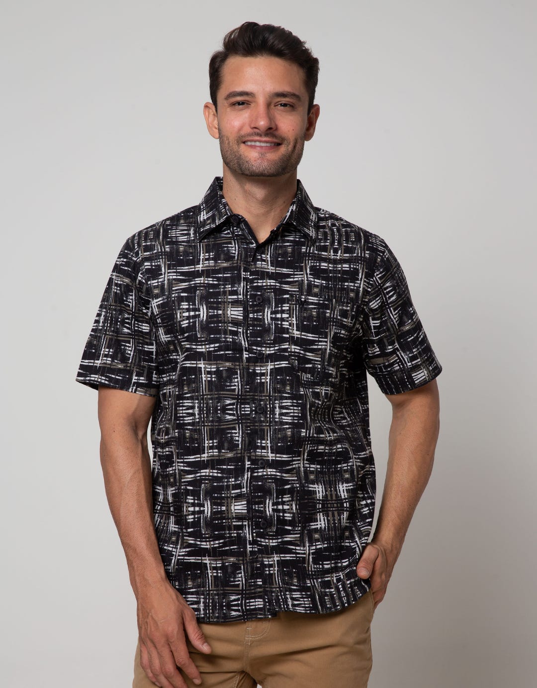 Walrus Studio Abstract Striped Shirt